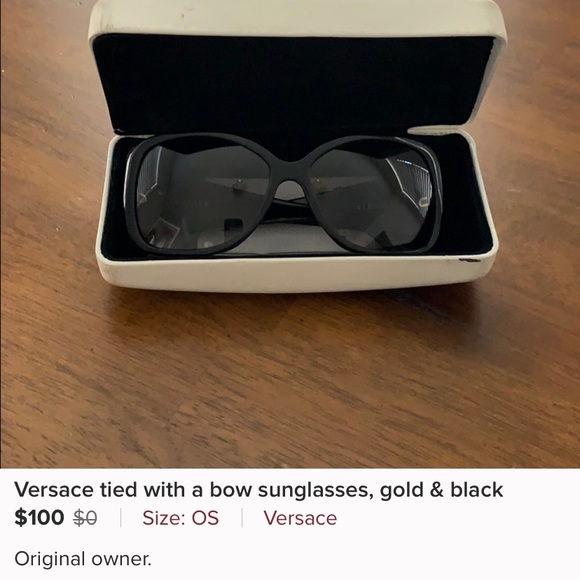 VERSACE ties with a bow sunglasses - Picture 8 of 8